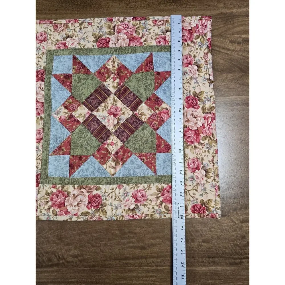 Handmade Quilted Placemats / Table Toppers (Set of 2) Cottagecore Grannycore